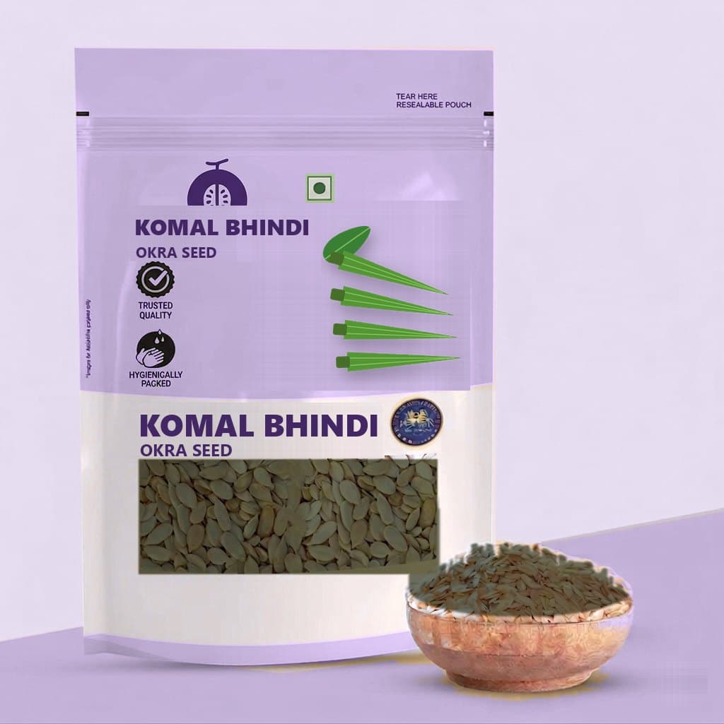 Komal Bhindi Okra seed packet