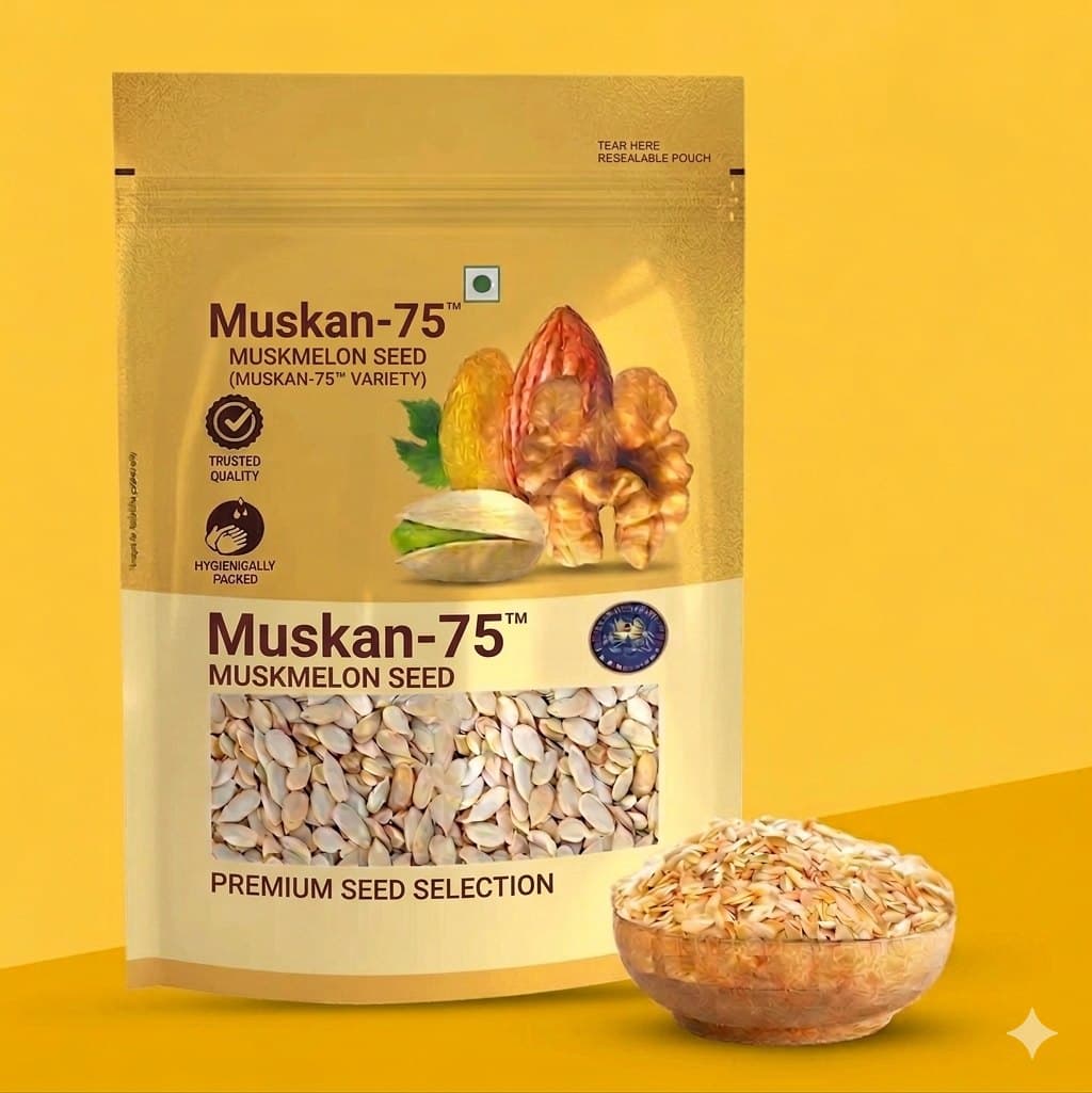 Seamons Muskan-75 Muskmelon seed packet