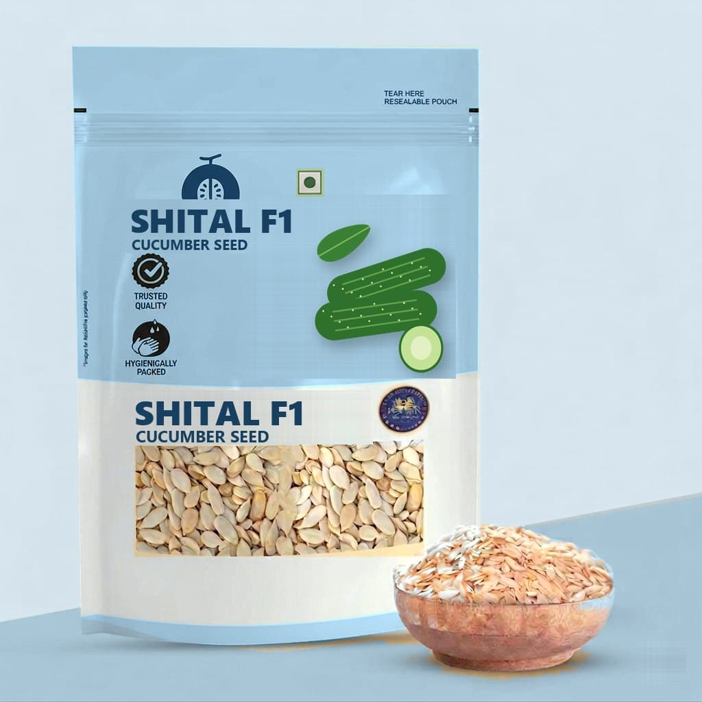 Shital F1 Cucumber seed packet